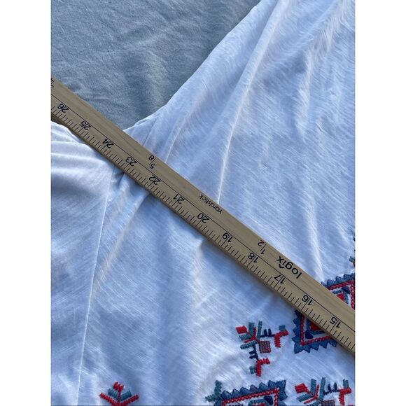 Style & Co peasant embroidered tassels relaxed fit - Picture 6 of 9